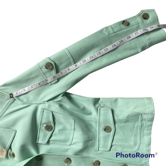 Peck & Peck Petite Jacket Cotton Pastel Green - Picture 10 of 10